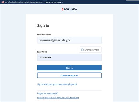 my government account.